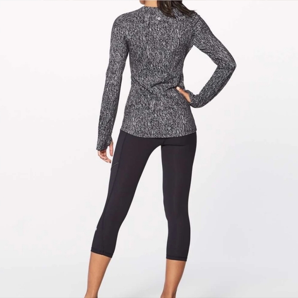 lululemon athletica Black and Gray Long Sleeve Tee - Picture 3 of 8